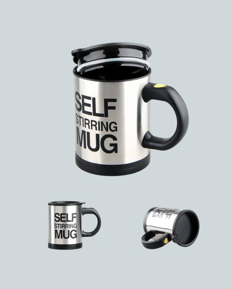 Otomatik Karıştırmalı Termos Kupa | USB Şarjlı ve Ergonomik Tasarım - Resim 5