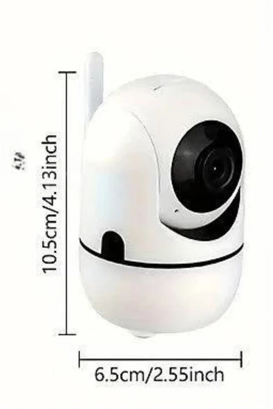 360° Full HD Akıllı Kamera Hareket Sensörlü Wifi Kamera Çocuk Güvenlik Kamerası - Resim 5