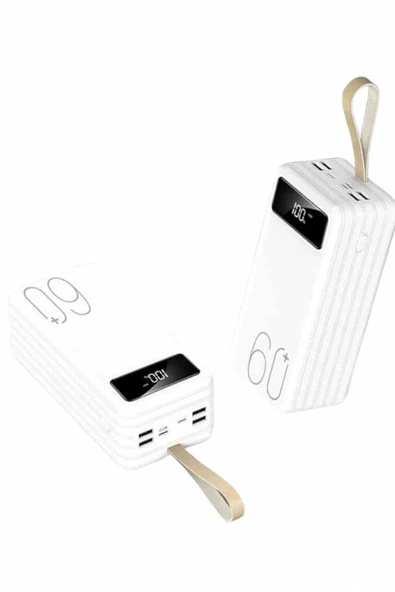 Powerbank 60.000 Mah Taşınabilir Şarj Hızlı El Fenerli Dijital Göstergeli ürün görseli 1