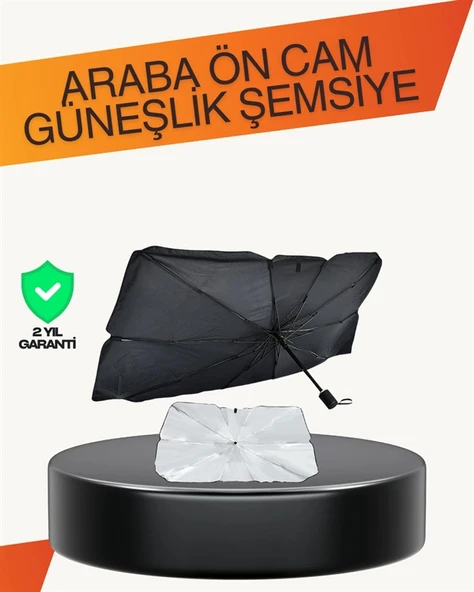 Kalın Kumaşlı Ön Cam Güneşliği – Solmaz, Deforme Olmaz, Uzun Ömürlü ürün görseli 1