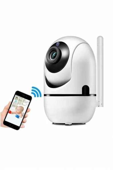 360° Full HD Akıllı Kamera Hareket Sensörlü Wifi Kamera Çocuk Güvenlik Kamerası ürün görseli