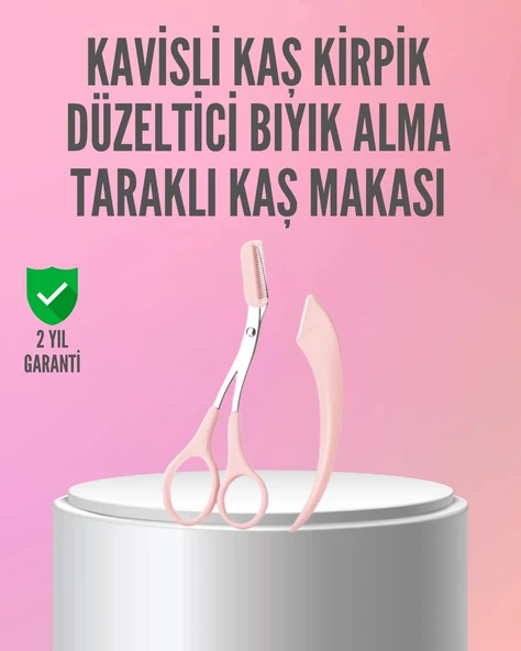 Kaş ve Kirpik Şekillendirme İçin Yüz Bakım Makası ürün görseli 1