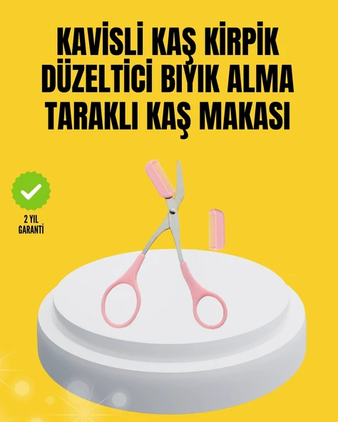 Kaş, Kirpik ve Tırnak Çevresi Temizliği İçin Çok Fonksiyonlu Makas ürün görseli