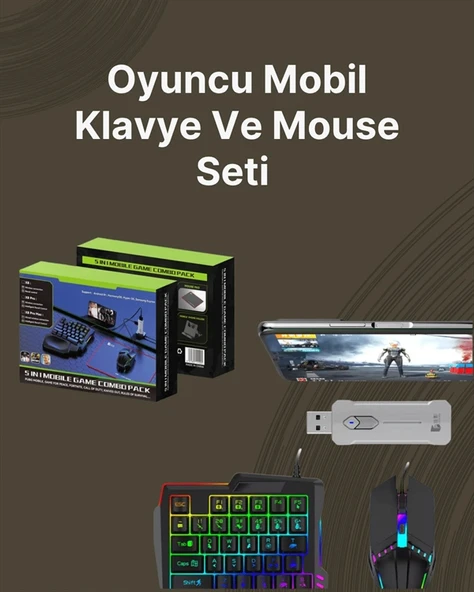 Kablosuz Mobil Oyun Kiti – 5 Parça Tam Set - Resim 2