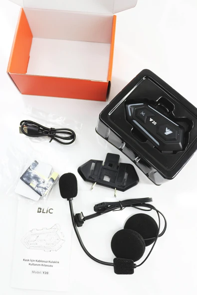 Blic İNTERCOM Y20 IPX6 FONKSİYONU BLİC SESLİ KOMUT ÖZELLİKLİ A+KALİTE - Resim 4