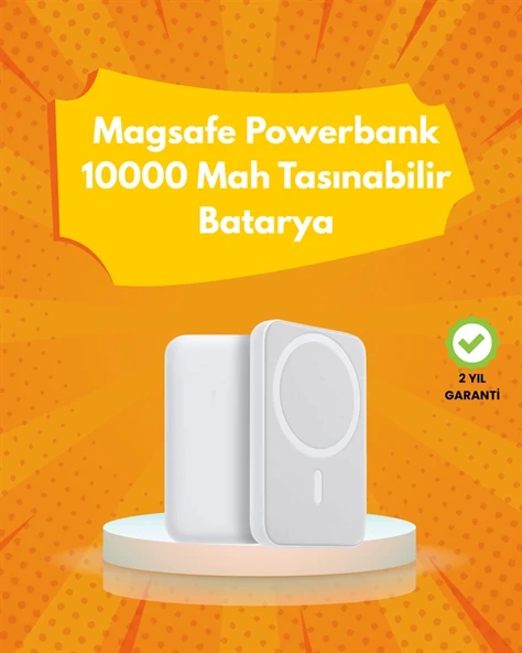 Ultra Kompakt ve Güçlü – MagSafe Powerbank 10000 mAh ile Kablosuz Şarj Deneyimi ürün görseli