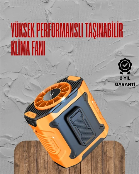 Turbo Mini Fan – Dijital Ekranlı, Sessiz & Şarjlı Serinlik! ürün görseli 1