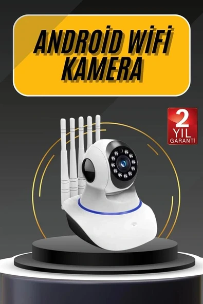 Akıllı Gece Görüşlü Sensörlü Wifi Kamera Telefondan Takip Edilebilir - Resim 2