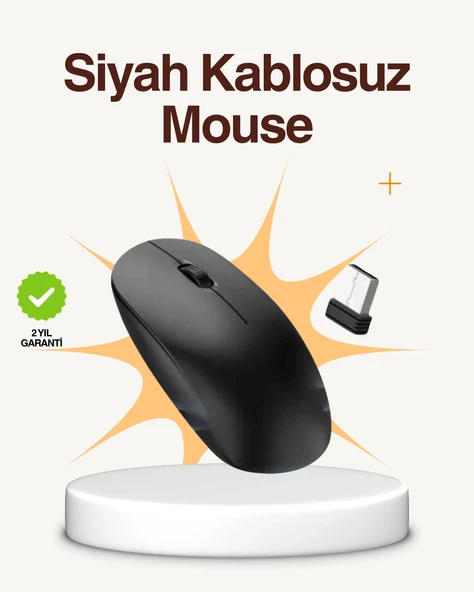 Kablosuz Sessiz Mouse – Ayarlanabilir DPI ve USB Bağlantılı ürün görseli