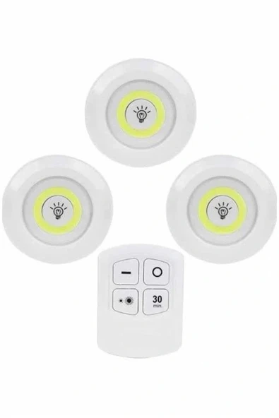Kablosuz Pilli Işıldak  Masa Lambası Mutfak Tezgah Altı Banyo Dolabı Dolap İçi ürün görseli 1