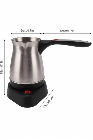 Elektrikli Türk Kahvesi Makinesi Elektrikli Cevze Telveli - Resim 5