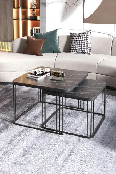 Orta Sehpa Ve Zigon Sehpa Damla Bendir ürün görseli