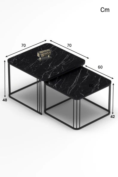 Orta Sehpa Ve Zigon Sehpa Damla Bendir - Resim 5