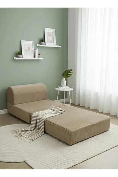 UFUK HOME Relaxo Berjer Koltuk Açılabilir Yataklı Koltuk - Tv Koltuk & Aktivite Koltuk Bej - Resim 2