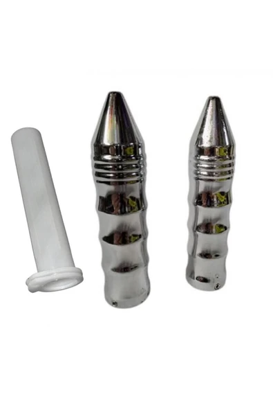 monero Motosiklet Nikel 4 Parmak Sivri Elcik - Resim 2