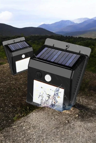 Solar Lamba Giriş, Bahçe Yol Avlu Hareket Sensörlü Led Parlak Gece Su Geçirmez ürün görseli