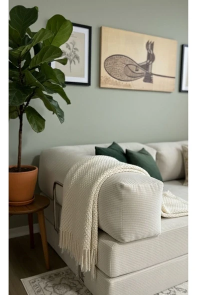 UFUK HOME Liona 90x180 Yatak Olabilen Kanepe Modüler Çok Fonksiyonlu Aktivite Koltuk Krem - Resim 3