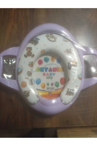 Çok Renkli Çocuk Tutmalı Klozet Oturağı - Resim 4