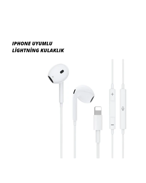 iPhone 14 ve altındaki modellerle uyumlu Kablolu kulaklık ürün görseli