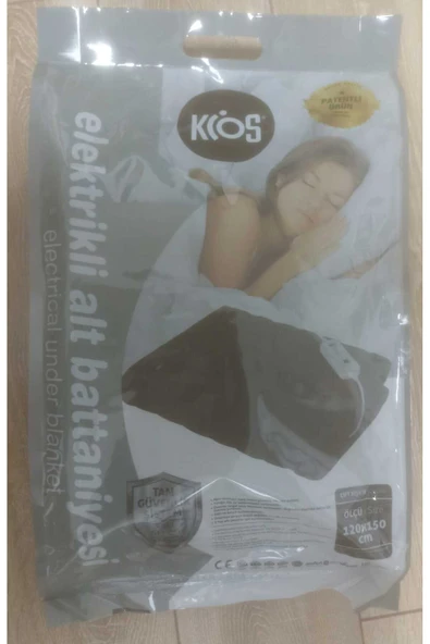 Elektrikli Battaniye Çift Kişilik Siyah - Resim 3