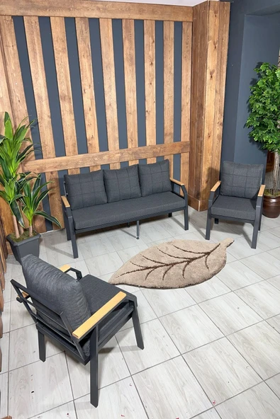 UFUK HOME Kavacık 3+1+1+masa Bahçe Mobilyası, Balkon Çay Seti, Bahçe Koltuk Takımı - Resim 2