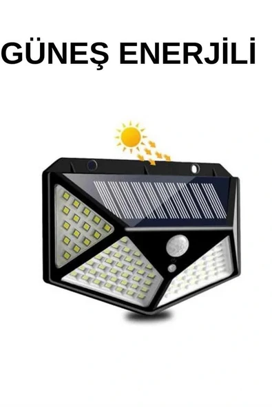 Solar Sensörlü Duvar Lambası Bahçe Lambaso Parlak Beyaz Işık Suya Dayanıklı ürün görseli