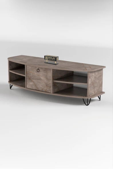 Tv Sehpası Tv Ünitesi Saraylı Atlantik Çam - Antrasit 5061 - Resim 6