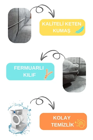 UFUK HOME Tekli Koltuk Bahçe Mobilyası Bahçe Takımı Metal Balkon Takımı Çay Seti - Resim 2