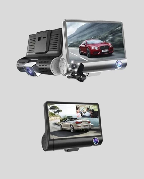 Araç DVR Kamerası 3’lü 170° Geniş Açılı Full HD ve Park Destekli - Resim 2