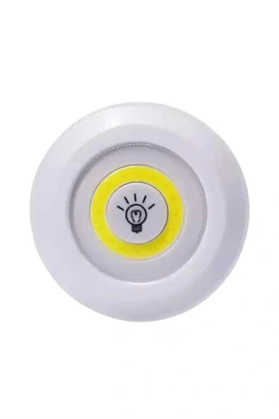 Led Lamba 3'lü Uzaktan Kumandalı Yapışkanlı - Resim 3