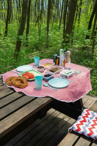 PİKNİK ÇANTASI ÖRTÜSÜ PLAJ ÇANTASI BÜYÜK BOY - Resim 3