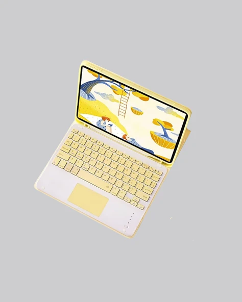 Bluetooth Klavye – Kablosuz, Sessiz Tuşlu, Android iOS Windows Uyumlu, Kompakt Taşınabilir Tasarım - Resim 5