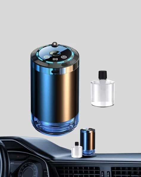 Aromaterapili Araç İçi Difüzör USB Bağlantılı ve Yıldız Işıklı - Resim 2
