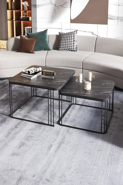 Orta Sehpa Ve Zigon Sehpa Damla Bendir - Resim 2