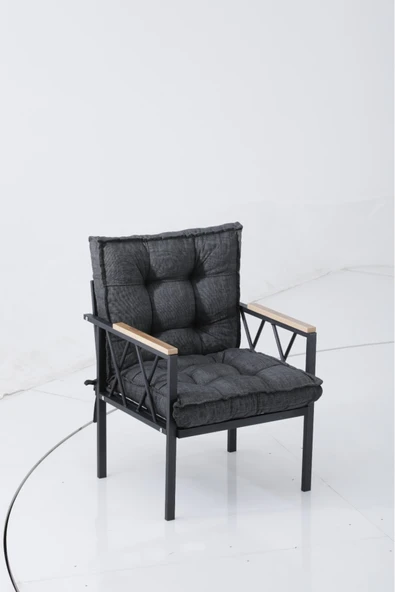 UFUK HOME Miray 2+1+1 Koltuk Takımı,Balkon Takımı,Balkon Mobilyaları,Çay Seti, Metal Kanepe,Salon Oturma Grubu - Resim 2