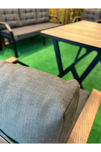 UFUK HOME Kavacık 3+1+1+masa Bahçe Mobilyası, Balkon Çay Seti, Bahçe Koltuk Takımı - Resim 3