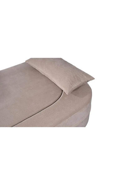 UFUK HOME Ovalis Çift Kişilik Açılabilir Yataklı Koltuk - Tv Koltuk & Aktivite Koltuk Kahverengi - Resim 4