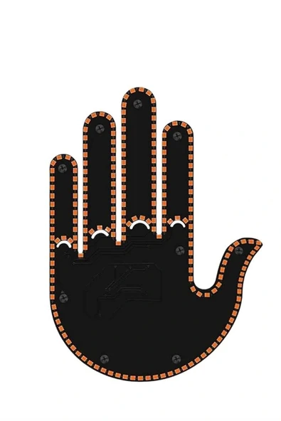 Led Işık El İşareti Araç Camı İçin Uzaktan Kumandalı - Resim 4