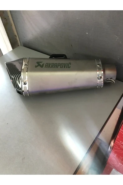 ercn Akrapovic Egzoz Gri Karbon Renk 100cc Üstü Motorlara Uyumlu ürün görseli