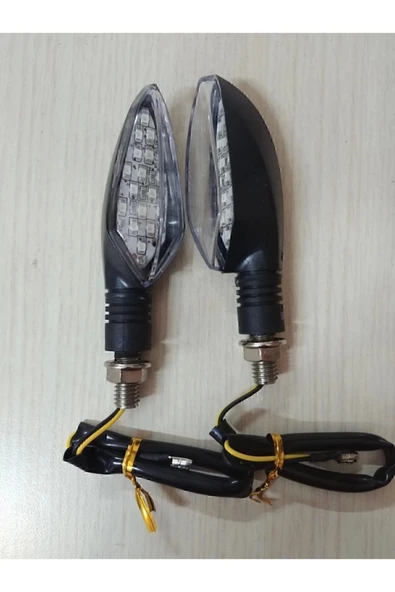 JOLT Fyd Motosiklet Led Sinyal Siyal Sarı Işık 2 Adet Kuba Çıta ürün görseli