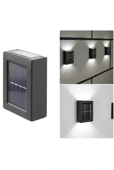 Solar Lamba Dekoratif Aplik Su Geçirmez Led Işıklı Duvar Lambası ürün görseli
