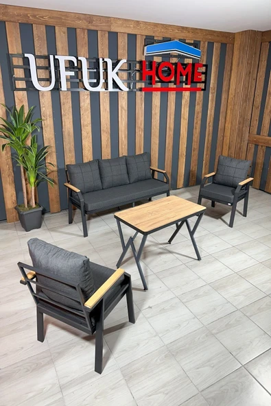 UFUK HOME Kavacık 3+1+1+masa Bahçe Mobilyası, Balkon Çay Seti, Bahçe Koltuk Takımı ürün görseli