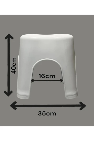 BANYO TABURESİ HASTA YIKAMA TABURESİ KAYMAZ TABAN TABURE ürün görseli 1