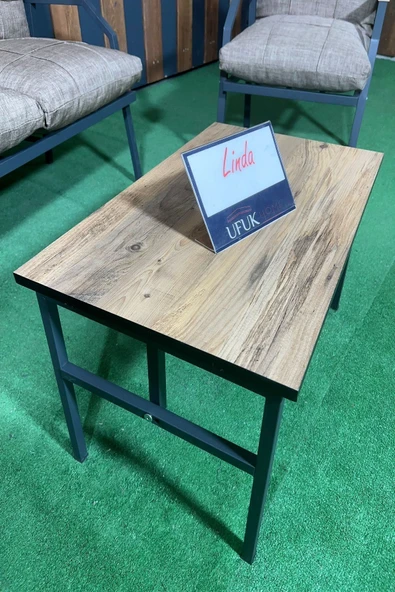 UFUK HOME Sehpalı Kahverengi Fermuarlı Bahçe Balkon Takımı, Cafe, Salon - Metal Kanepe Koltuk Takımı - Resim 5