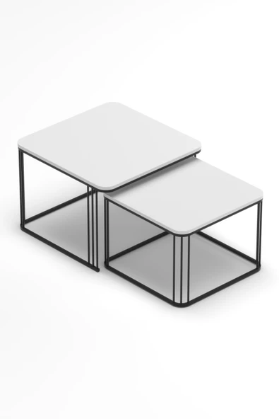 Orta Sehpa Ve Zigon Sehpa Damla Beyaz - Resim 6