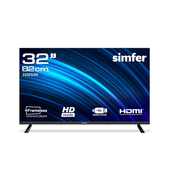 Simfer 32SFS3N 82 Ekran 32" Uydu Alıcılı Led HD Televizyon ürün görseli