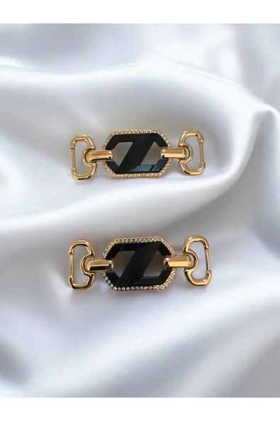 Beşgen Taşlı Metal Toka Ayakkabı Çanta Kemer Hobi Ürünleri Için Aksesuar - Resim 2