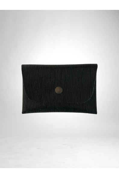 Simli Mini Kartlık Cüzdan  Para Kesesi Kart Tutucu Çıtçıtlı Model 10x7 cm ürün görseli