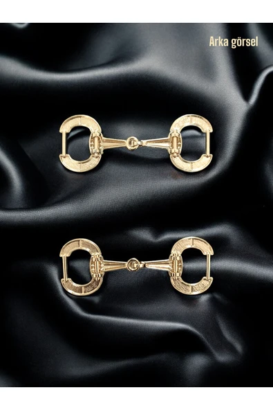 Kaplama Parlak Taş Detaylı Metal Toka Bağlantı Parçası Ayakkabı Kemer Bilezik İçin Şık Aksesuar - Resim 3