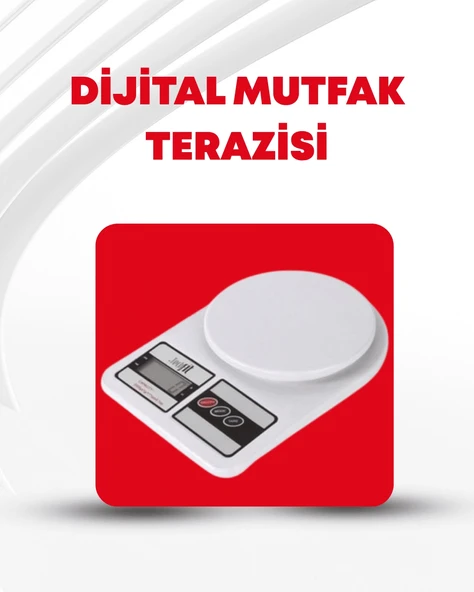 10 Kg Kapasiteli LCD Ekranlı Dijital Mutfak Tartıs ürün görseli